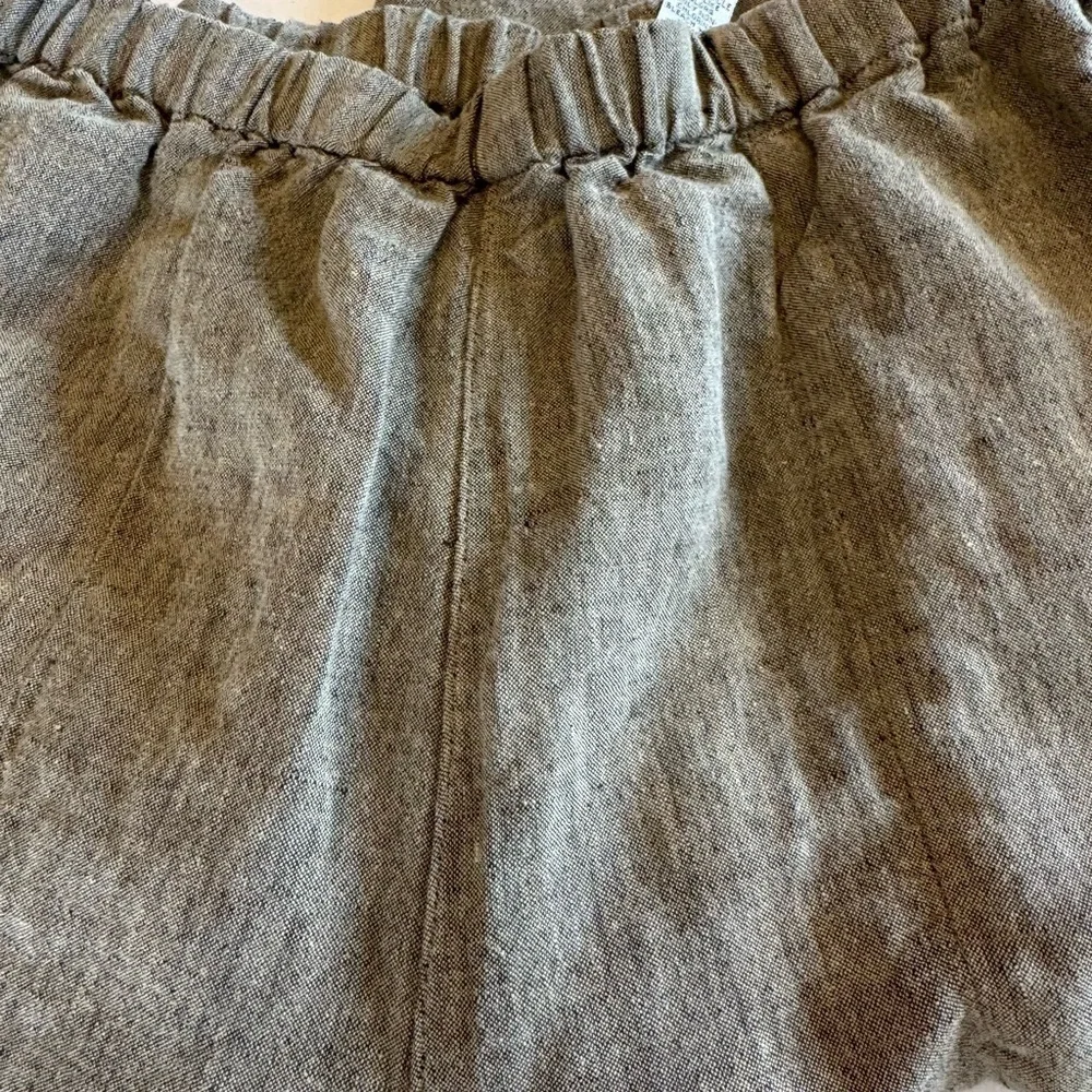 Vintage Chico's Y2K Pedal Pusher Capri Linen Cotton Blend / olive green/ size 1